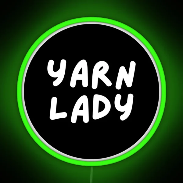 Yarn Lady RGB Neon Sign