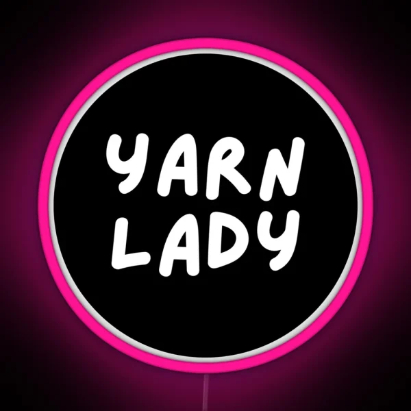 Yarn Lady RGB Neon Sign
