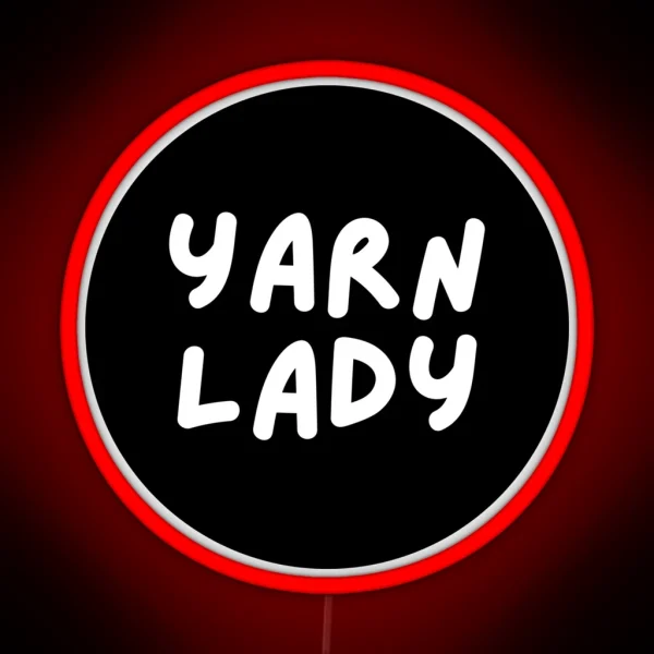Yarn Lady RGB Neon Sign
