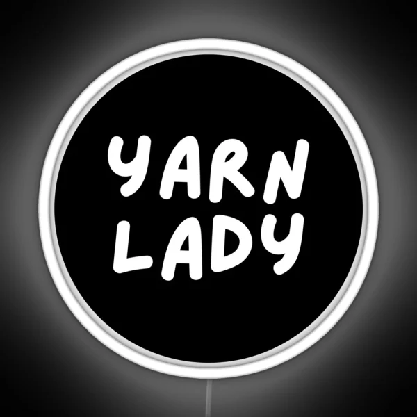 Yarn Lady RGB Neon Sign