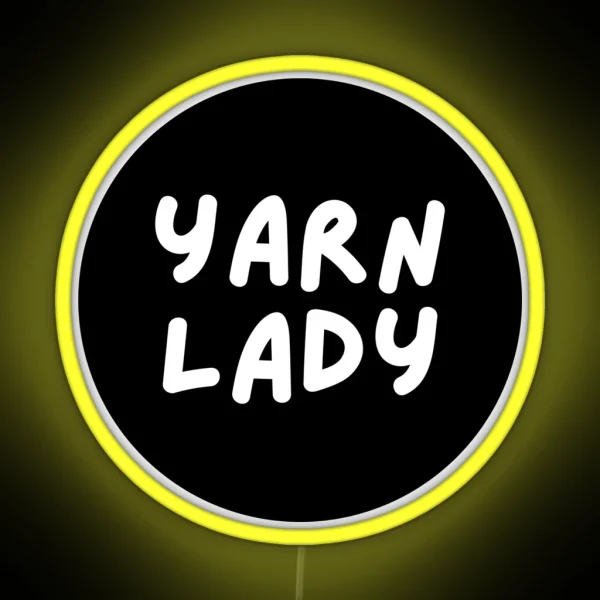 Yarn Lady RGB Neon Sign