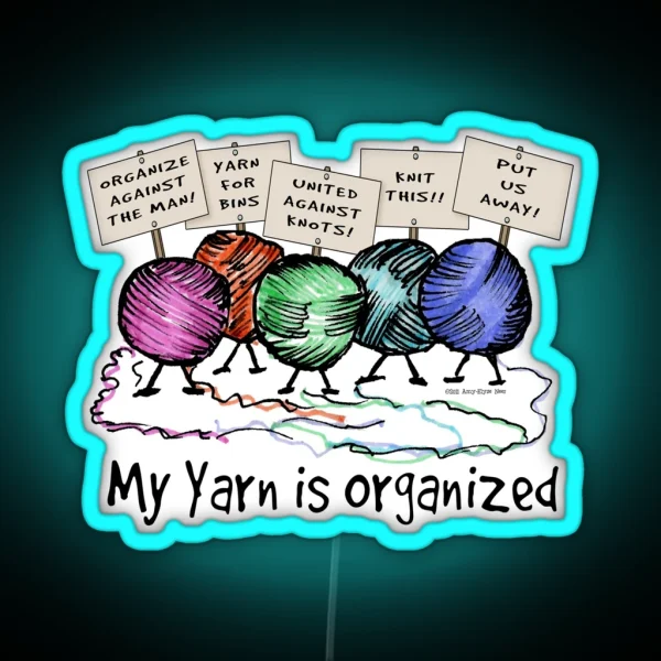 Yarn Organized RGB Neon Sign