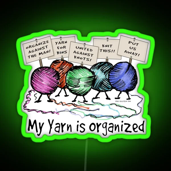 Yarn Organized RGB Neon Sign