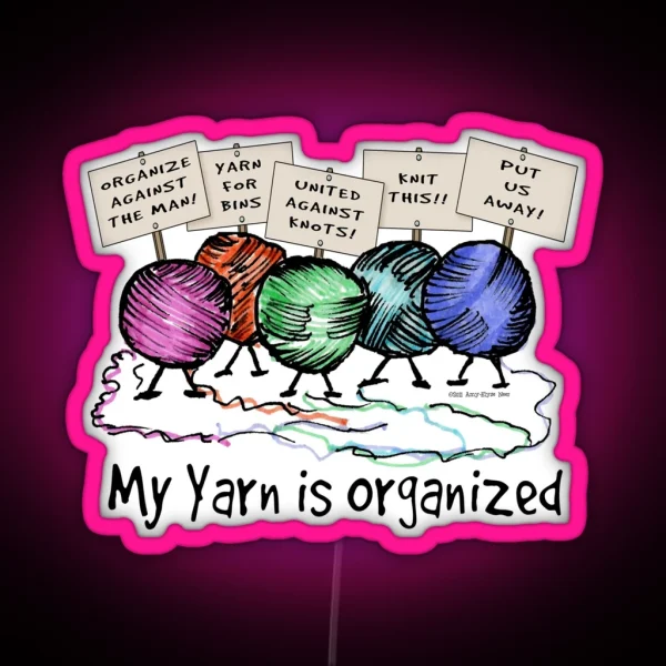 Yarn Organized RGB Neon Sign