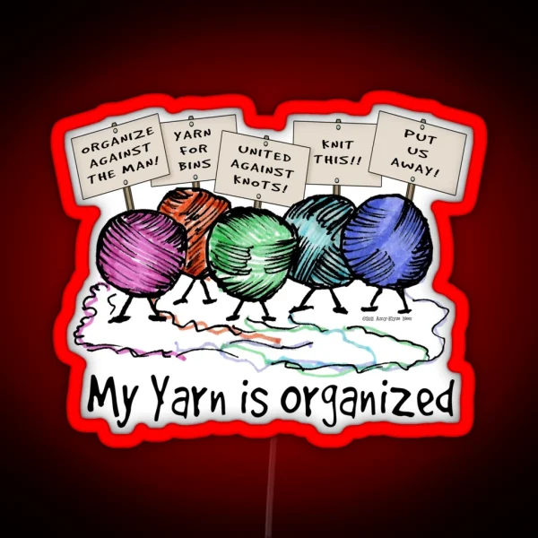 Yarn Organized RGB Neon Sign