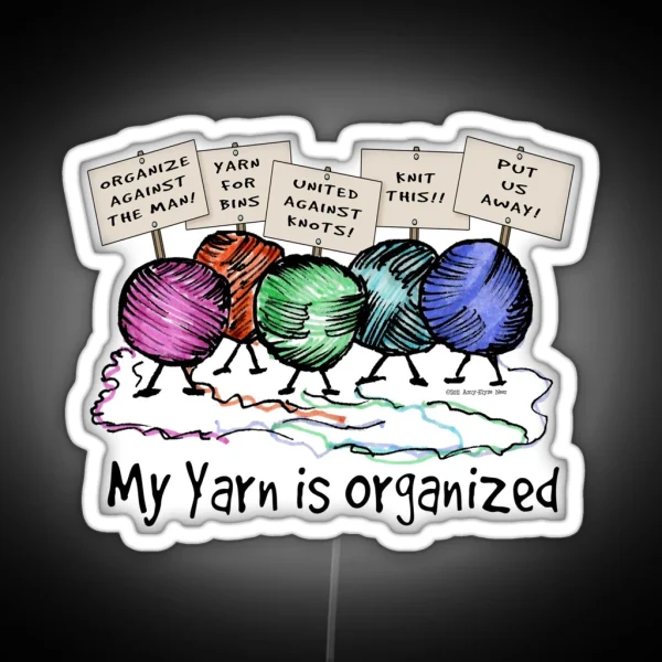 Yarn Organized RGB Neon Sign