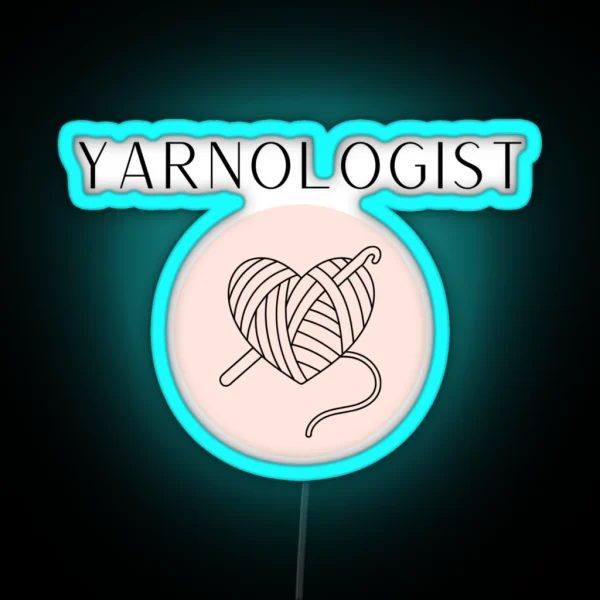 Yarnologist Pink RGB Neon Sign