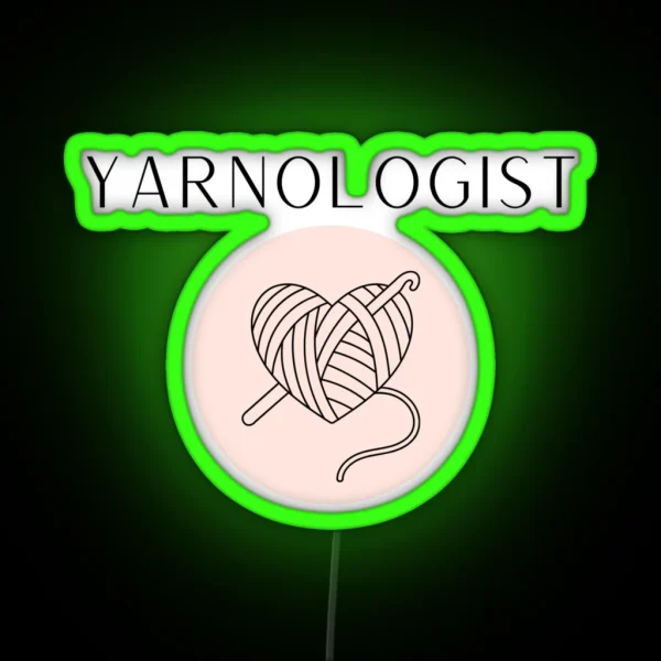 Yarnologist Pink RGB Neon Sign
