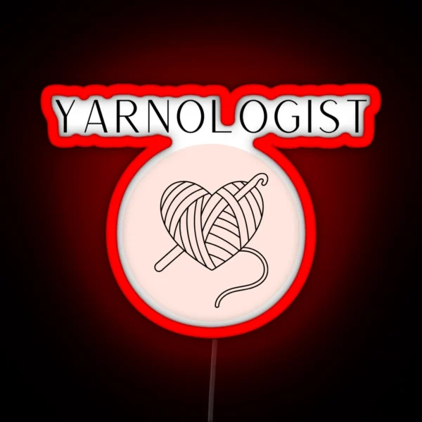 Yarnologist Pink RGB Neon Sign