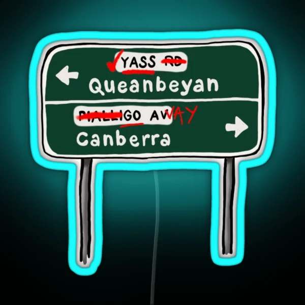 YASS Queanbeyan RGB Neon Sign