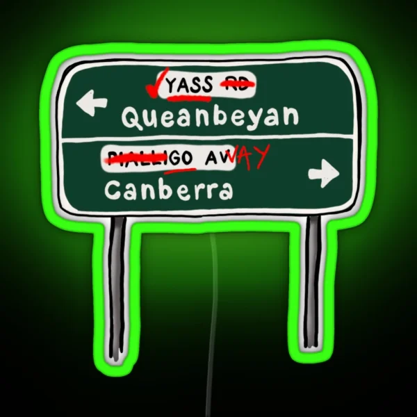 YASS Queanbeyan RGB Neon Sign