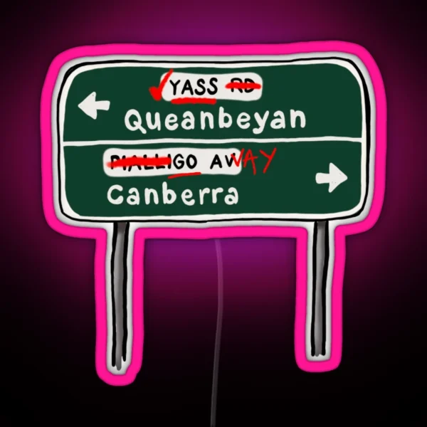 YASS Queanbeyan RGB Neon Sign