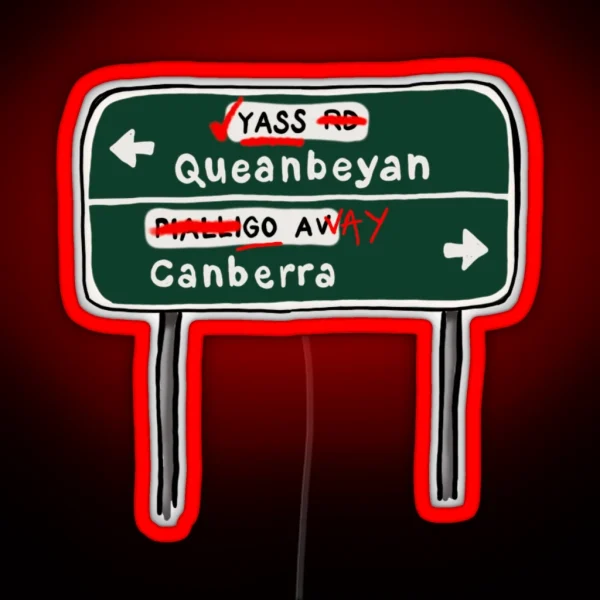 YASS Queanbeyan RGB Neon Sign