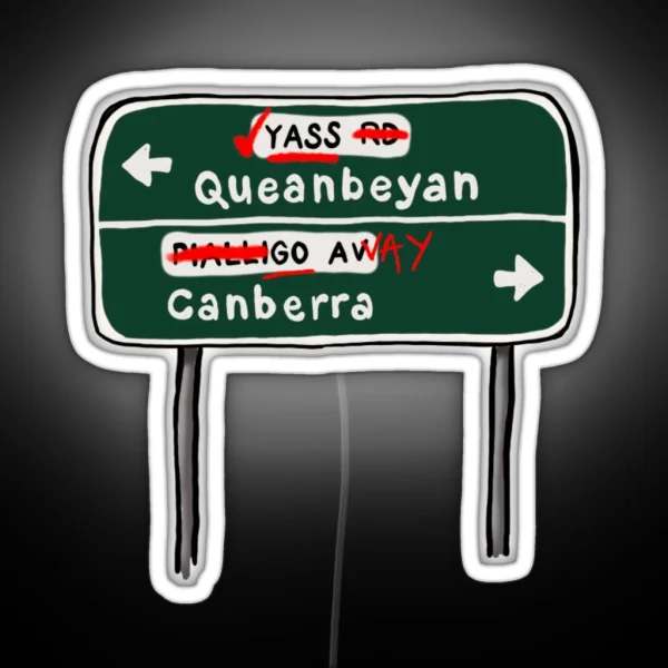 YASS Queanbeyan RGB Neon Sign
