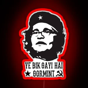 Ye Bik Gayi Hai Gormint Indian Pakistani Political Satire RGB Neon Sign