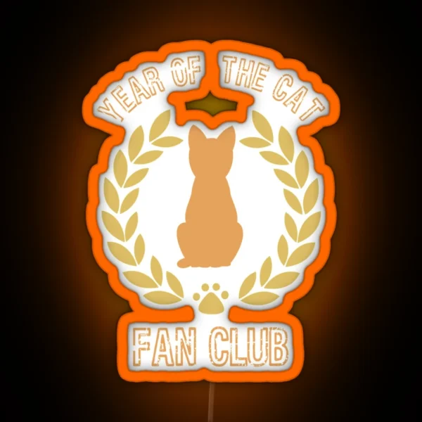 Year Of The Cat Fan Club RGB Neon Sign