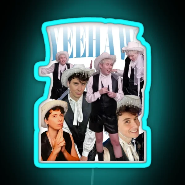 Yeehaw Dan And Phil RGB Neon Sign