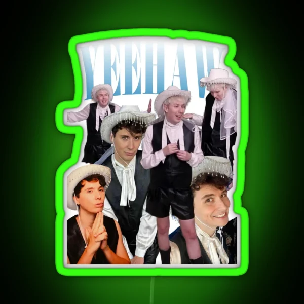 Yeehaw Dan And Phil RGB Neon Sign