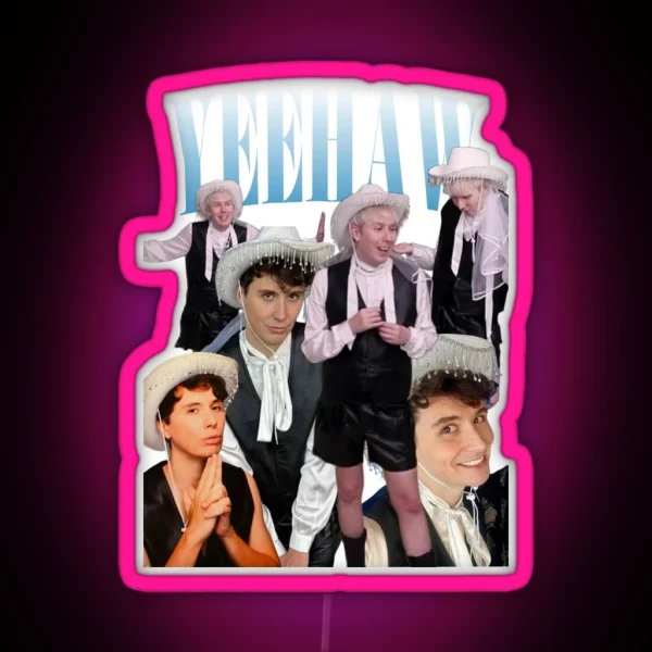 Yeehaw Dan And Phil RGB Neon Sign