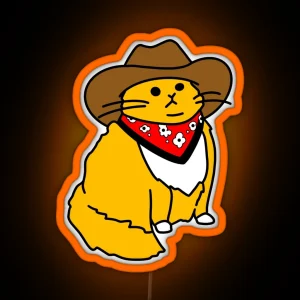 Yeehaw Kitty RGB Neon Sign