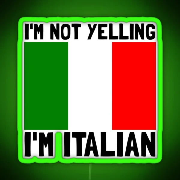 Yelling Italian RGB Neon Sign
