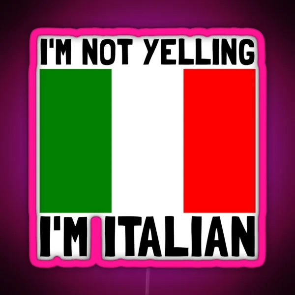 Yelling Italian RGB Neon Sign