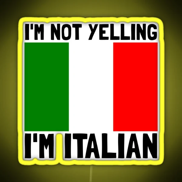 Yelling Italian RGB Neon Sign