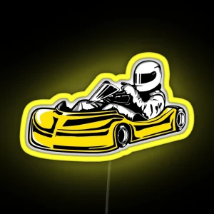 Yellow Go Kart Led RGB Neon Sign