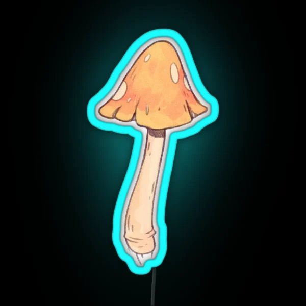 Yellow Mushroom RGB Neon Sign