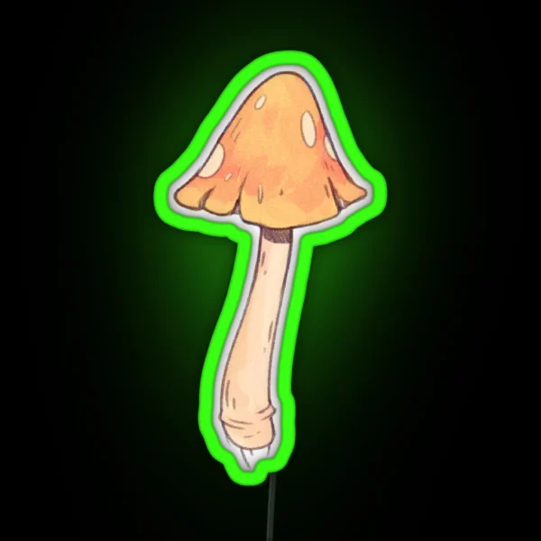 Yellow Mushroom RGB Neon Sign