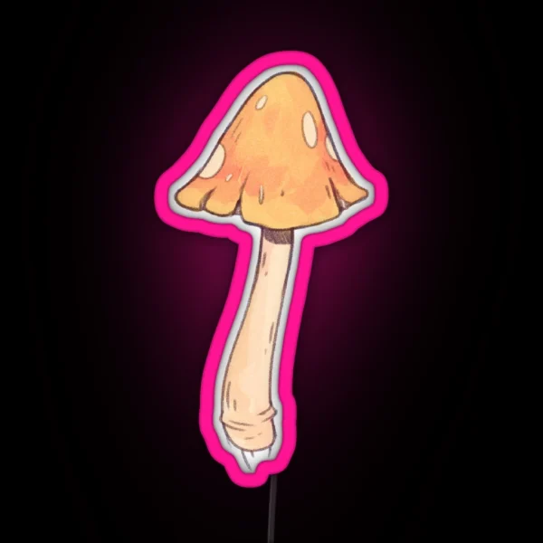 Yellow Mushroom RGB Neon Sign