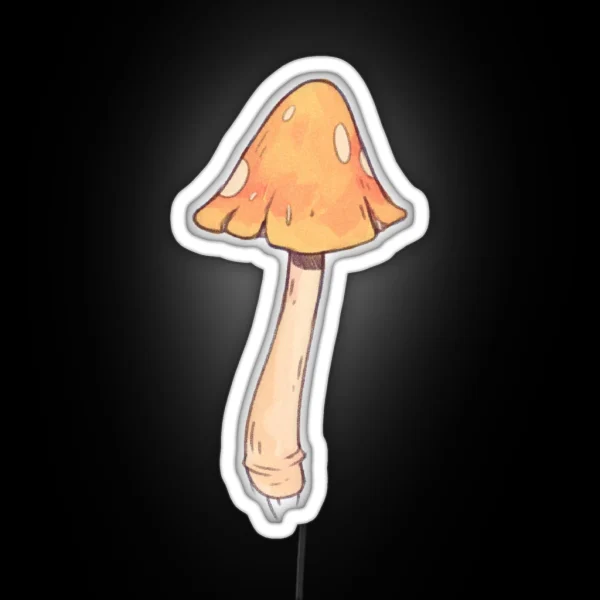 Yellow Mushroom RGB Neon Sign