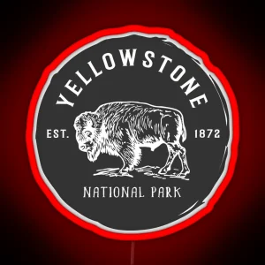 Yellowstone National Park RGB Neon Sign