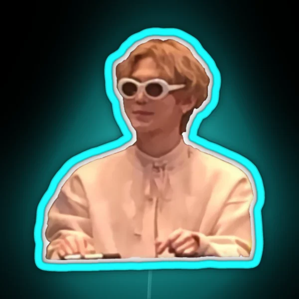 Yeosang Clout Goggles RGB Neon Sign
