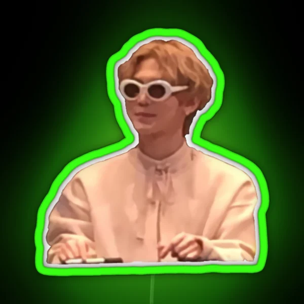 Yeosang Clout Goggles RGB Neon Sign