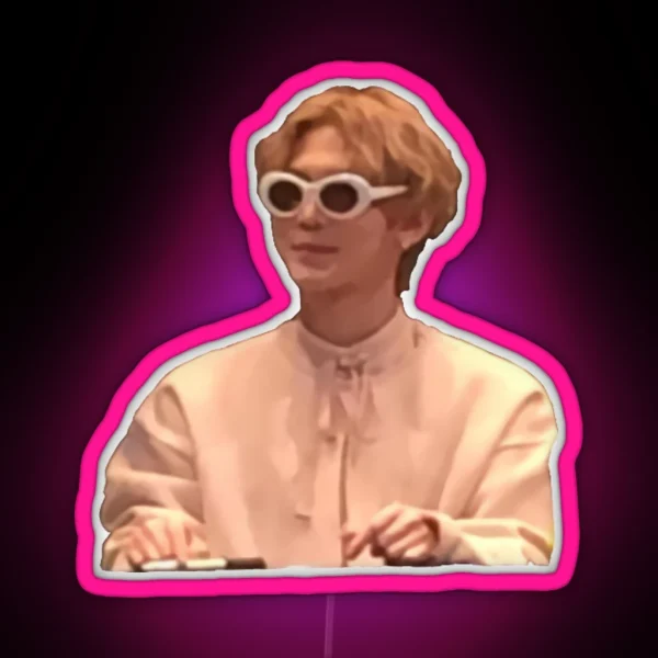 Yeosang Clout Goggles RGB Neon Sign