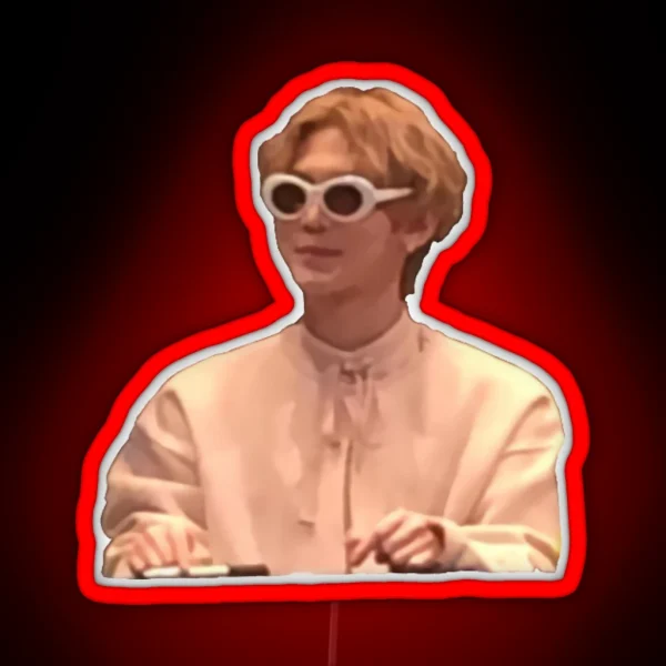 Yeosang Clout Goggles RGB Neon Sign