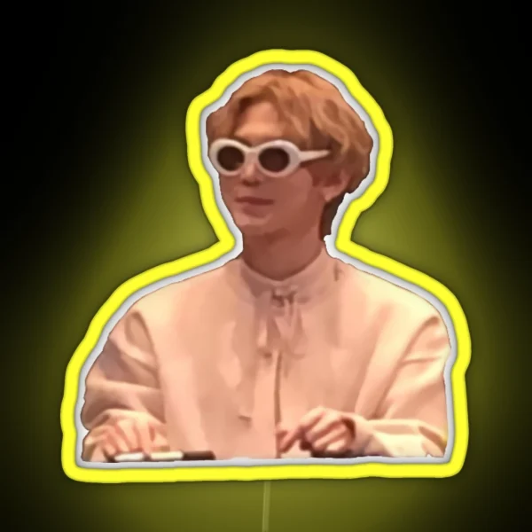 Yeosang Clout Goggles RGB Neon Sign