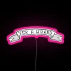 Magical neon sign reading "You're a Wizard" in bold, colorful letters.