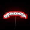 Neon sign reading 'You're a Wizard' in bold, colorful letters.