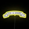 Colorful neon sign reading 'You're a Wizard' in a whimsical font style.