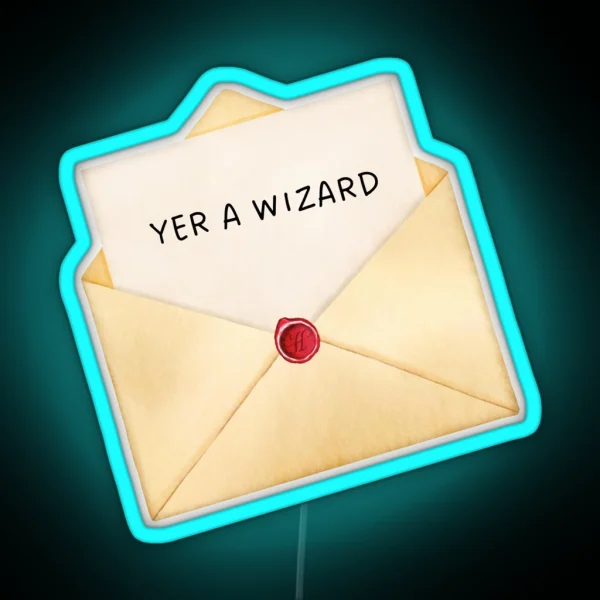 YER A WIZARD HARRY P HP RGB Neon Sign