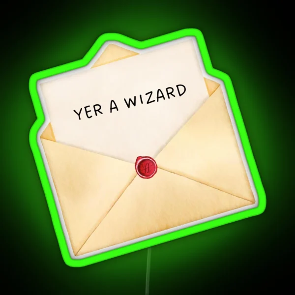 YER A WIZARD HARRY P HP RGB Neon Sign