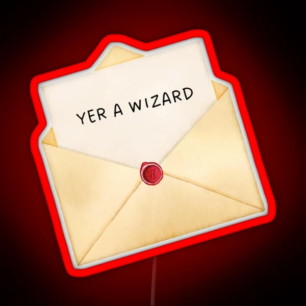 YER A WIZARD HARRY P HP RGB Neon Sign