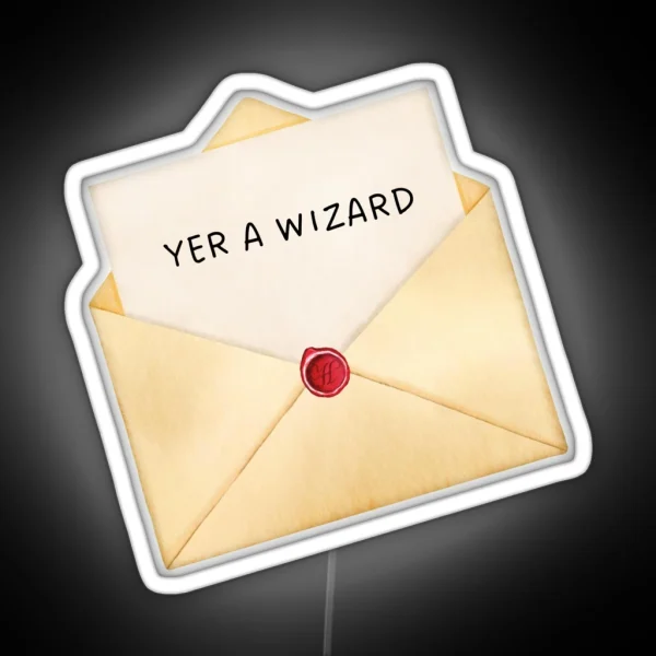 YER A WIZARD HARRY P HP RGB Neon Sign