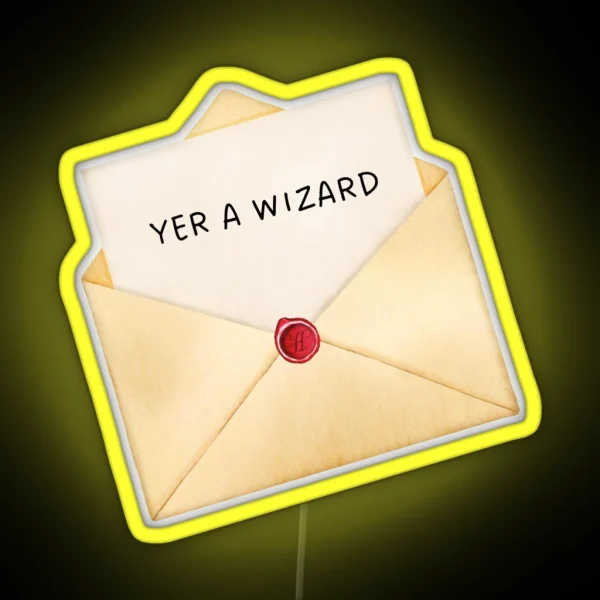 YER A WIZARD HARRY P HP RGB Neon Sign