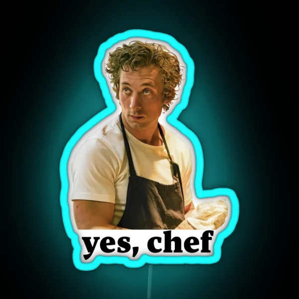 Yes Chef Carmy Berzatto The Bear RGB Neon Sign