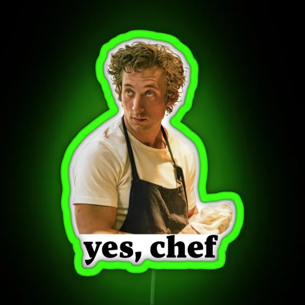 Yes Chef Carmy Berzatto The Bear RGB Neon Sign