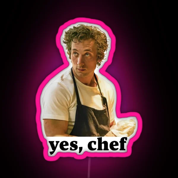 Yes Chef Carmy Berzatto The Bear RGB Neon Sign