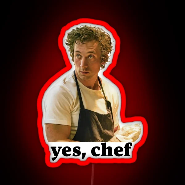 Yes Chef Carmy Berzatto The Bear RGB Neon Sign